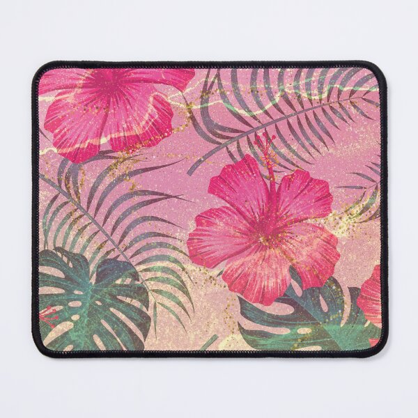 Item preview,  pink and gold glitter watercolor flower pattern designed and sold by Beeroclock.