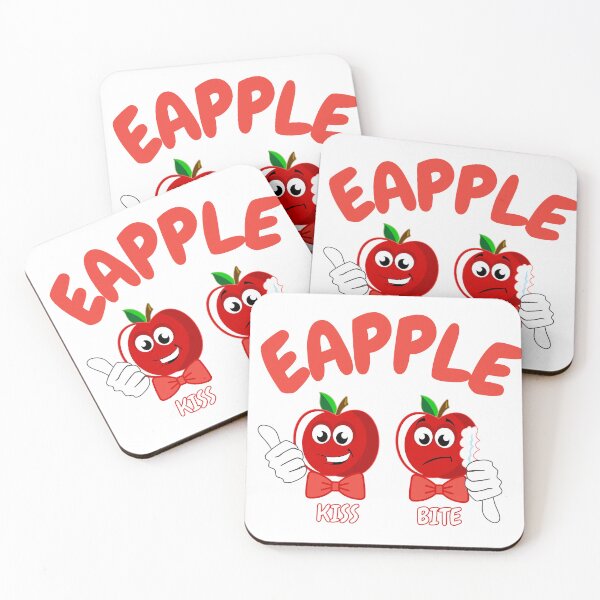 Item preview, eapple apple kiss bite funny designed and sold by Pride-Casuals.