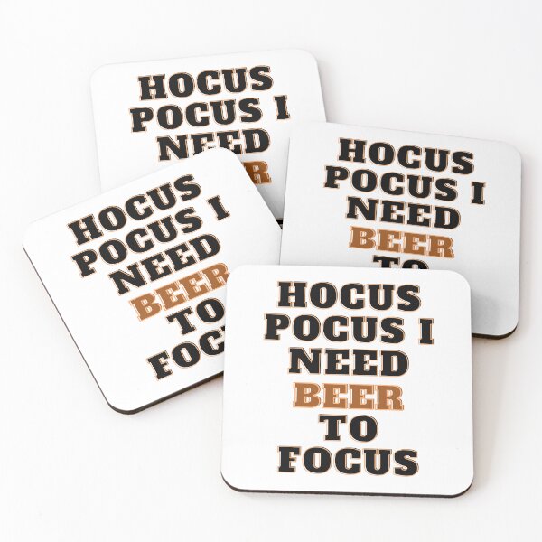 Item preview, Hocus Pocus I Need Beer To Focus - Halloween Puns designed and sold by Avani01.