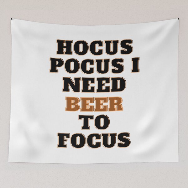 Item preview, Hocus Pocus I Need Beer To Focus - Halloween Puns designed and sold by Avani01.