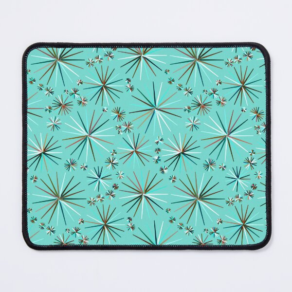 Item preview, Mid CenturySputnik pattern, Robins Egg Blue designed and sold by Marymarice.