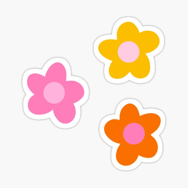 Hawaiian pink flower sticker  Sticker for Sale by ellieprints
