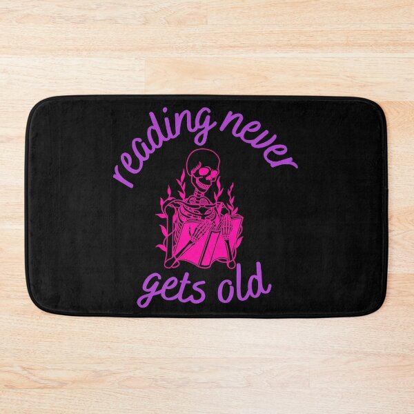 Item preview, Reading Never Gets Old - Pink Purple Book Skull Design designed and sold by CreativNode.