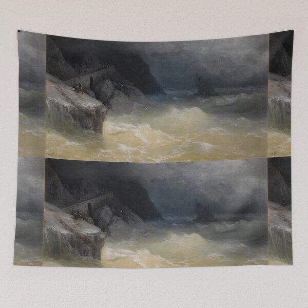 Item preview, Shipwreck off the Black Sea Coast  - Ivan Konstantinovich Aivazovsky  designed and sold by TeeARTHY.