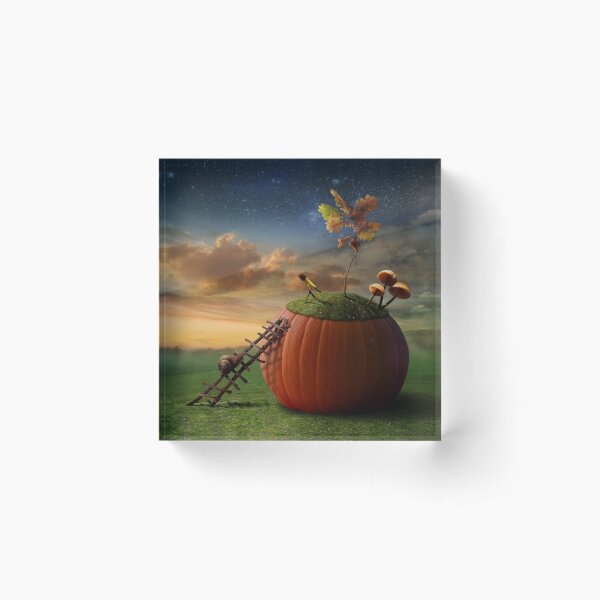 Surreal Stargazer Snail Acrylic Block