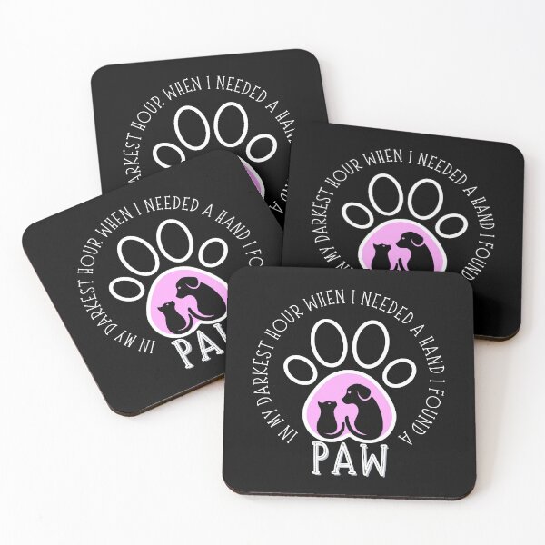 Item preview, In My Darkest Hour When I Needed A Hand I Found A Paw (Cat and Dog) designed and sold by SimplyMe-Plus.