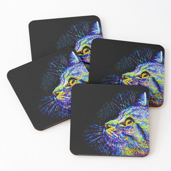 Item preview, Digital cat on black designed and sold by richglist.