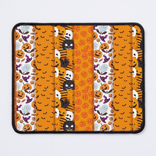 Item preview, Halloween Striped Pattern Bats Evil Pumpkins Scary Ballons Candy Hats designed and sold by catchyology.