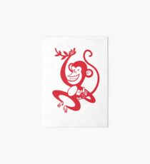 Red Monkey Art Board
