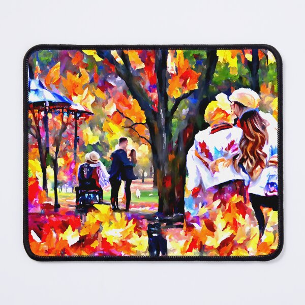 Item preview, Beautiful couple in the park (AI created art) #2 designed and sold by MichelangeloAI.