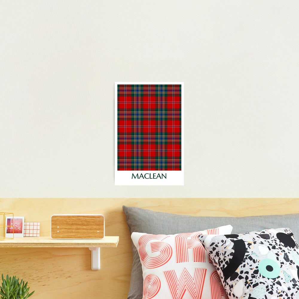 Clan MacLean Tartan Photographic Print for Sale by plaidwerx