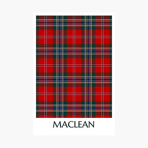 Item preview, Clan MacLean Tartan designed and sold by plaidwerx.