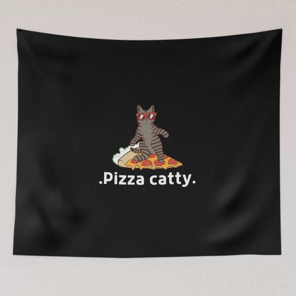 Item preview, Pizza cat gift for pizza lover and cats lover designed and sold by DesignisMine.