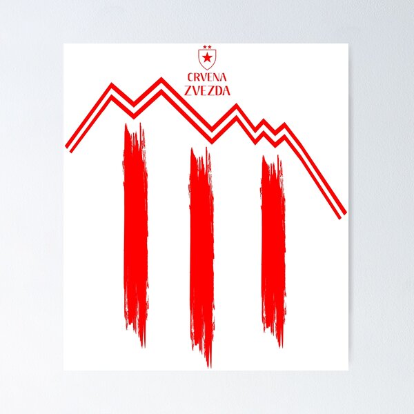 Crveno-beli - Crvena zvezda Poster for Sale by NicosiaChamps26