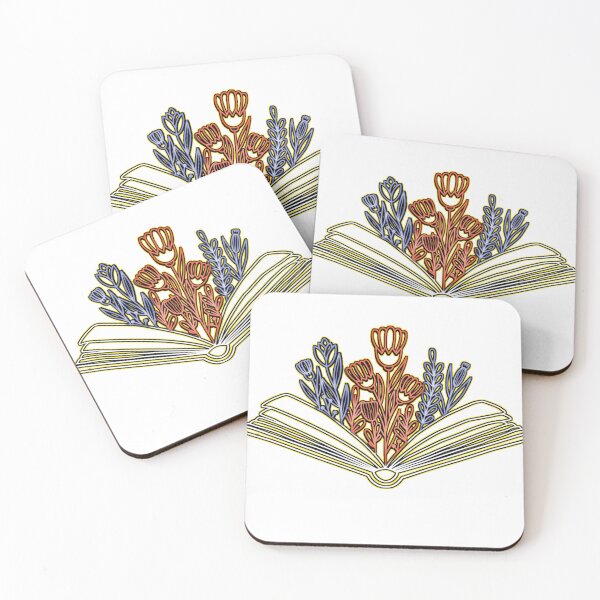Item preview, flowers growing from book sticker designed and sold by Amir9a.