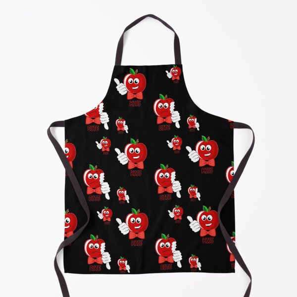 Item preview, Red apple funny pattern cartoon kiss bite designed and sold by Pride-Casuals.