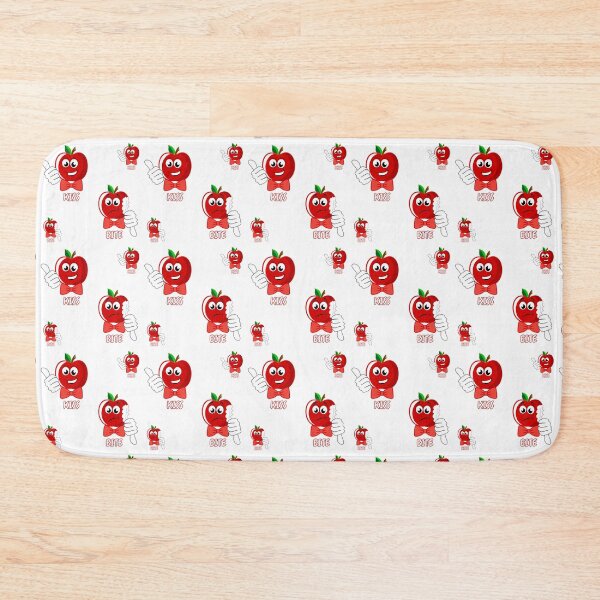Item preview, Red apple funny pattern cartoon kiss bite designed and sold by Pride-Casuals.