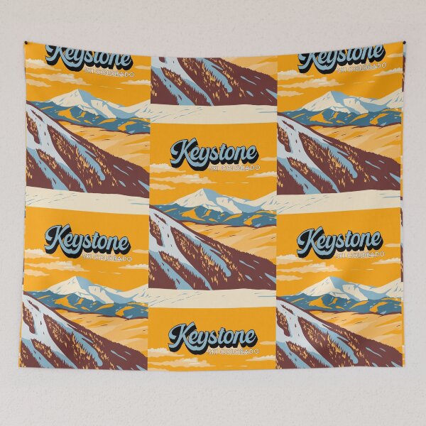 Item preview, Keystone Colorado Winter Resort Vintage designed and sold by KrisSidDesigns.