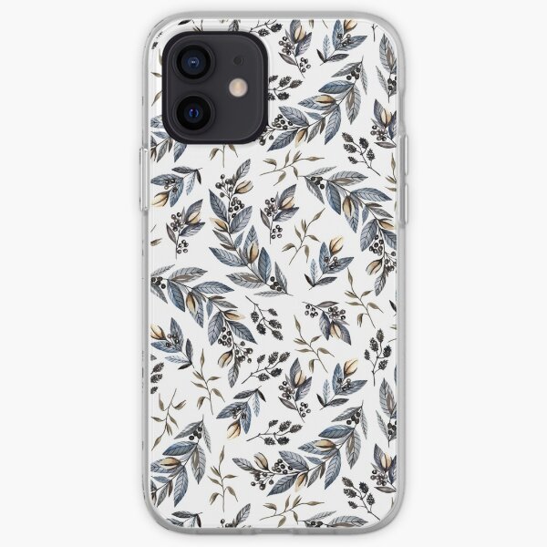 Grey branches iPhone Soft Case