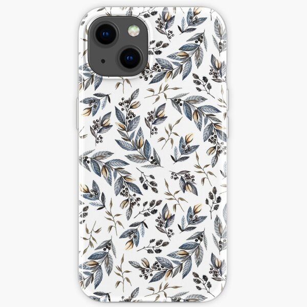 Grey branches iPhone Soft Case