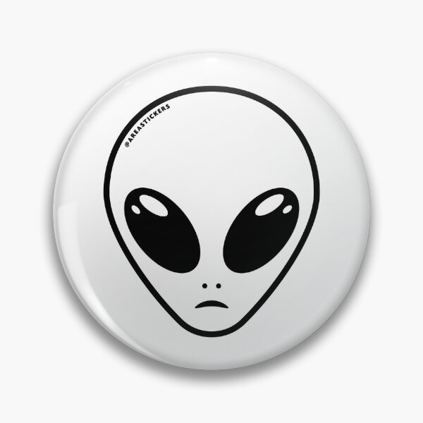 Item preview, Alien head -  White skin designed and sold by AreaStickers.