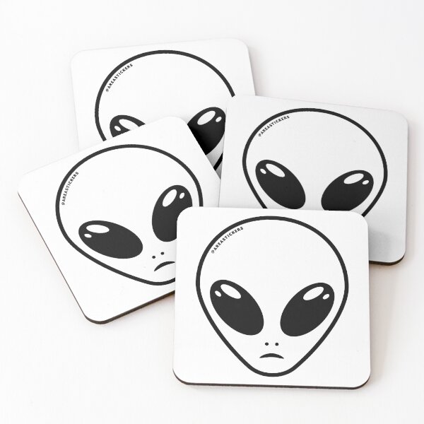 Item preview, Alien head - White skin designed and sold by AreaStickers.