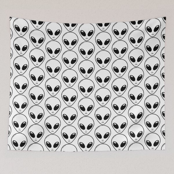 Item preview, Alien head - White skin designed and sold by AreaStickers.