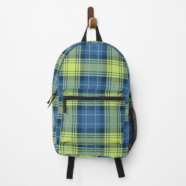 Item preview, Lemon and Blue Checkered Tartan Plaid designed and sold by PatternMama.