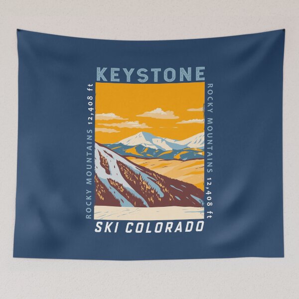 Item preview, Keystone Colorado Winter Resort Distressed designed and sold by KrisSidDesigns.