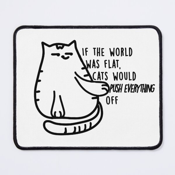 Item preview, Flat world and cats designed and sold by savrins.