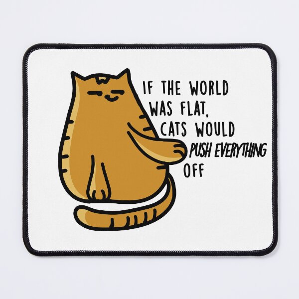 Item preview, Flat world and cats designed and sold by savrins.