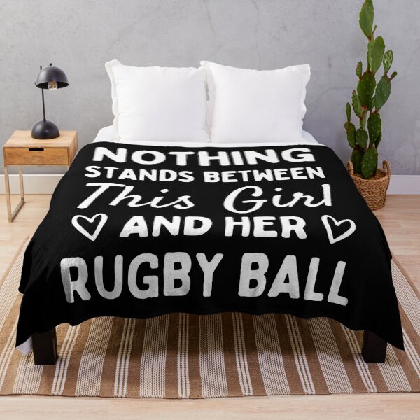 Item preview, Nothing stands between this girl and her rugby ball designed and sold by TheGreenGoat.