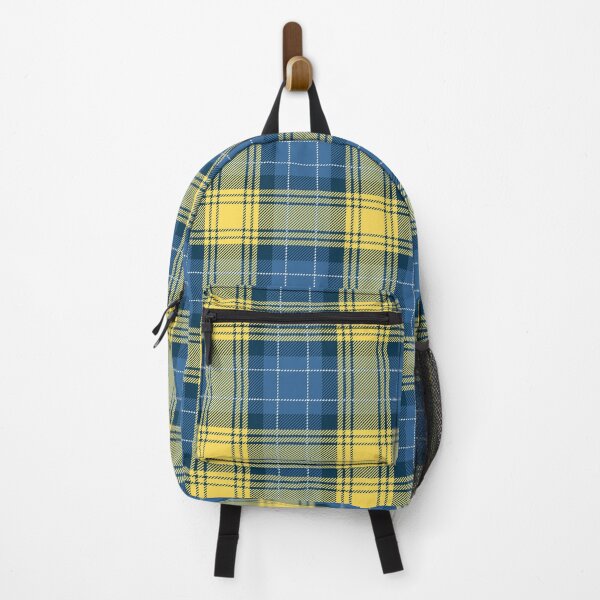 Item preview, Mustard and Blue Checkered Tartan Plaid designed and sold by PatternMama.