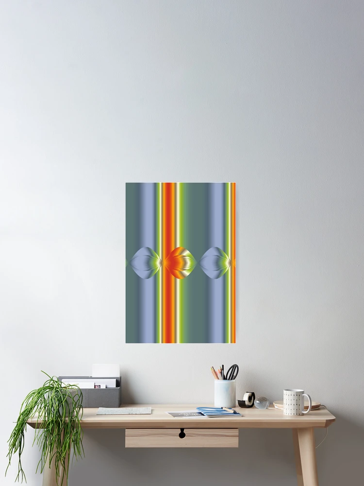 Thumbnail 2 of 3, Poster, When Stripes Explode designed and sold by TiltedCode.