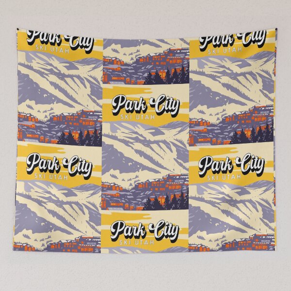 Item preview, Park City Utah Winter Resort Vintage designed and sold by KrisSidDesigns.