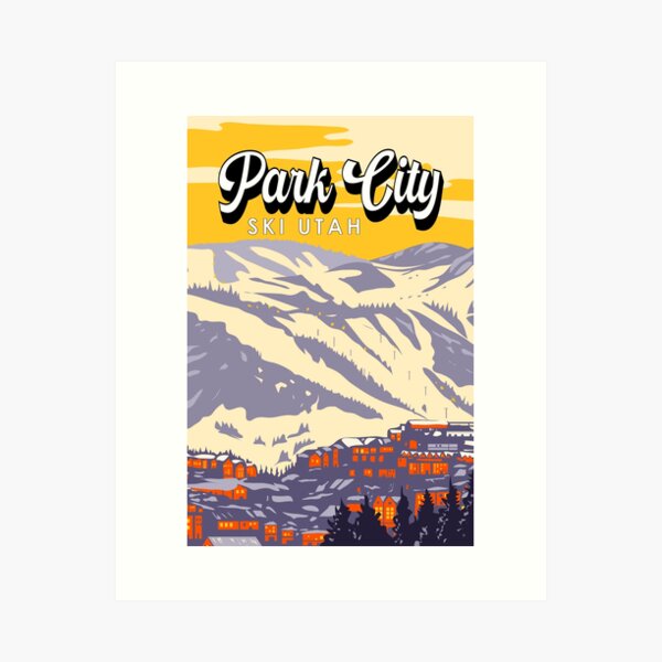 Item preview, Park City Utah Winter Resort Vintage designed and sold by KrisSidDesigns.