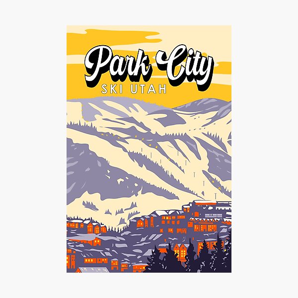 Item preview, Park City Utah Winter Resort Vintage designed and sold by KrisSidDesigns.