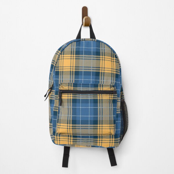 Item preview, Orange and Blue Checkered Tartan Plaid designed and sold by PatternMama.