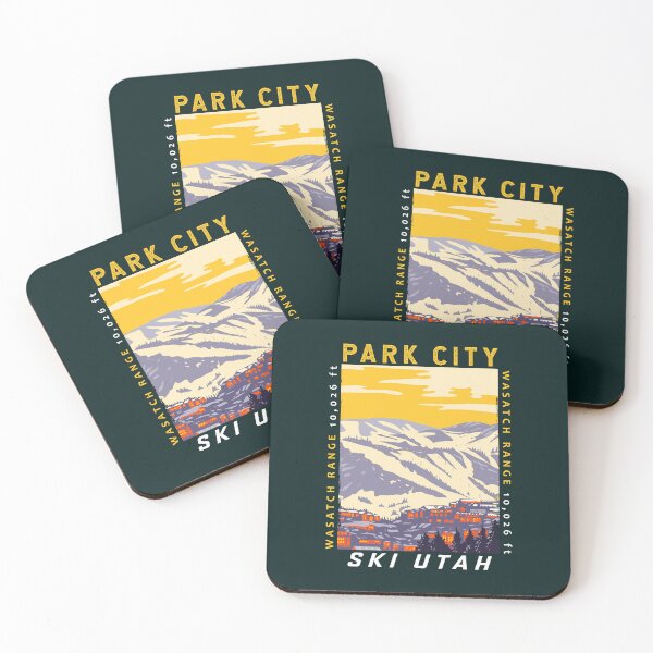 Item preview, Park City Utah Winter Resort Distressed designed and sold by KrisSidDesigns.