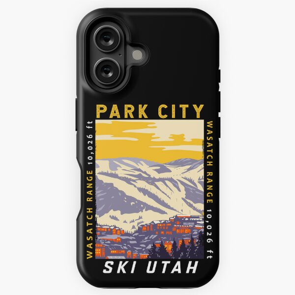 Item preview, Park City Utah Winter Resort Distressed designed and sold by KrisSidDesigns.