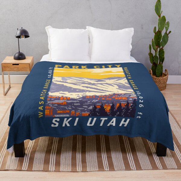 Item preview, Park City Utah Winter Resort Distressed designed and sold by KrisSidDesigns.