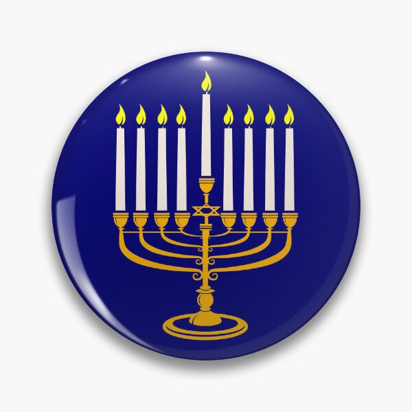 Item preview, yellow menorah hanukkah jewish designed and sold by Gossip Rag.