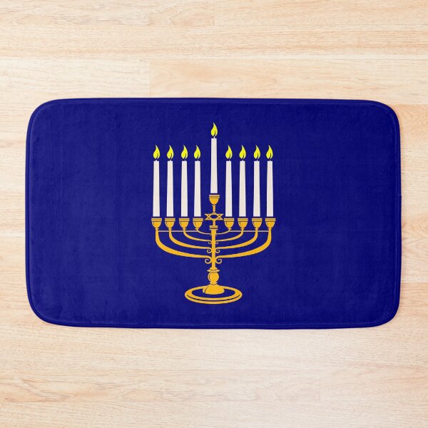 Item preview, yellow menorah hanukkah jewish designed and sold by Gossip Rag.