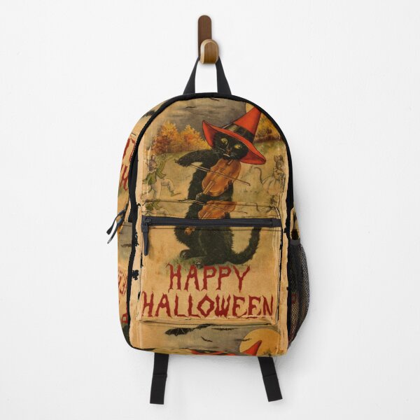 Item preview, Happy Halloween Vintage Cat & Fiddle designed and sold by LarkDesigns.