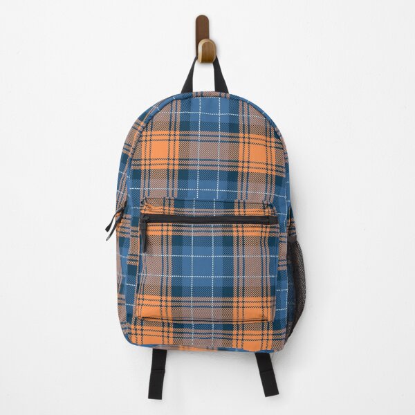 Item preview, Orange and Blue Checkered Tartan Plaid designed and sold by PatternMama.