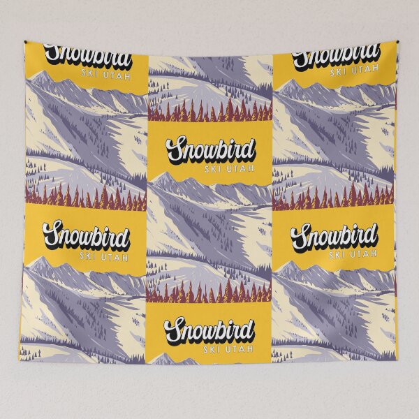 Item preview, Snowbird Ski Area Winter Utah Vintage designed and sold by KrisSidDesigns.