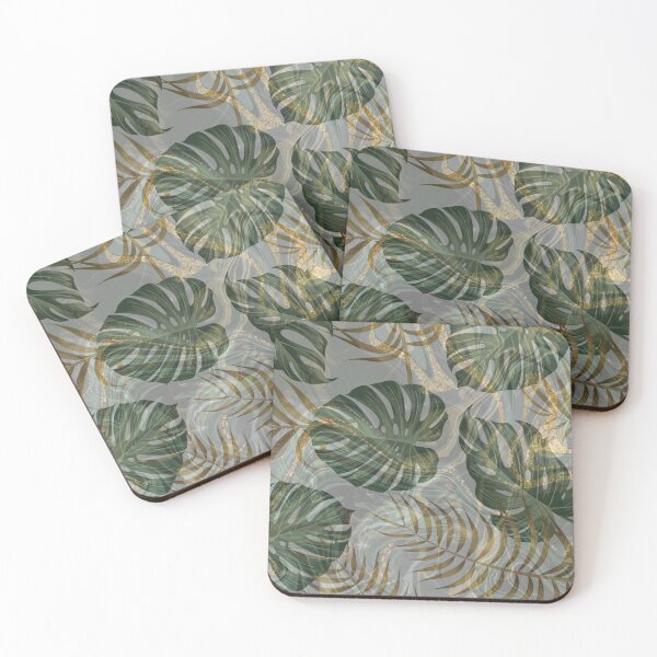 Item preview,  green and gold leaf pattern designed and sold by Beeroclock.