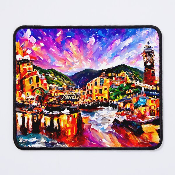 Item preview, Most beautiful place on earth - Cinque terre (painted by AI) designed and sold by MichelangeloAI.