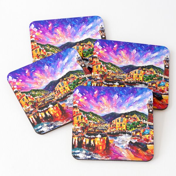 Item preview, Most beautiful place on earth - Cinque terre (painted by AI) designed and sold by MichelangeloAI.
