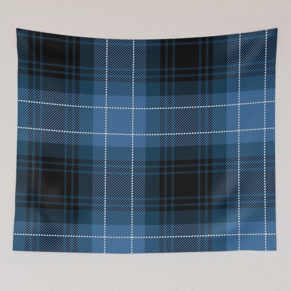Item preview, Blue and Black Checkered Tartan Plaid designed and sold by PatternMama.